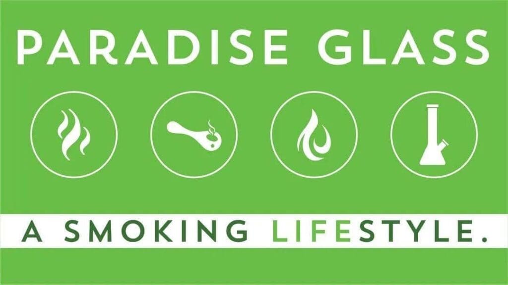 Paradise Glass A Smoking Lifestyle Logo